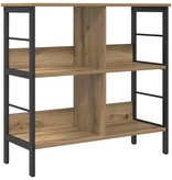 VidaXL Boekenkast Artisan Eiken 82 x 32 x 79 cm Bewerkt hout