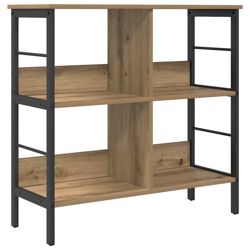 VidaXL Boekenkast Artisan Eiken 82 x 32 x 79 cm Bewerkt hout
