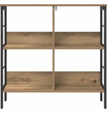 VidaXL Boekenkast Artisan Eiken 82 x 32 x 79 cm Bewerkt hout