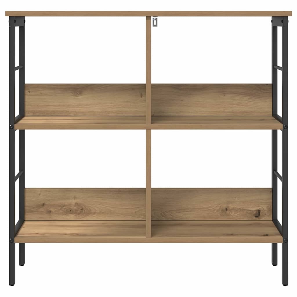 VidaXL Boekenkast Artisan Eiken 82 x 32 x 79 cm Bewerkt hout
