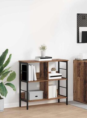 VidaXL Boekenkast Oud Hout 82 x 32 x 79 cm Bewerkt hout