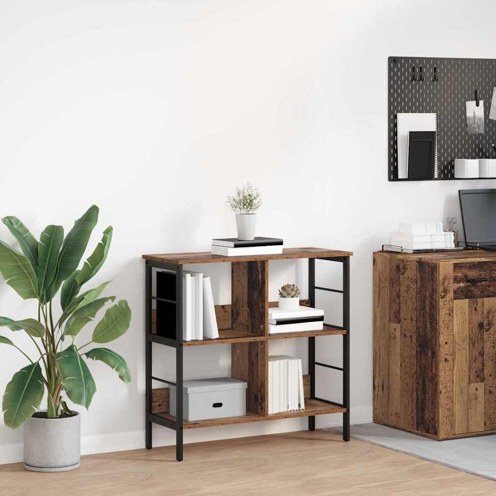 VidaXL Boekenkast Oud Hout 82 x 32 x 79 cm Bewerkt hout