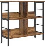 VidaXL Boekenkast Oud Hout 82 x 32 x 79 cm Bewerkt hout