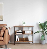 VidaXL Boekenkast Oud Hout 82 x 32 x 79 cm Bewerkt hout