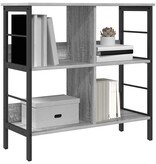 VidaXL Boekenkast Grijs Sonoma 82 x 32 x 79 cm Bewerkt hout