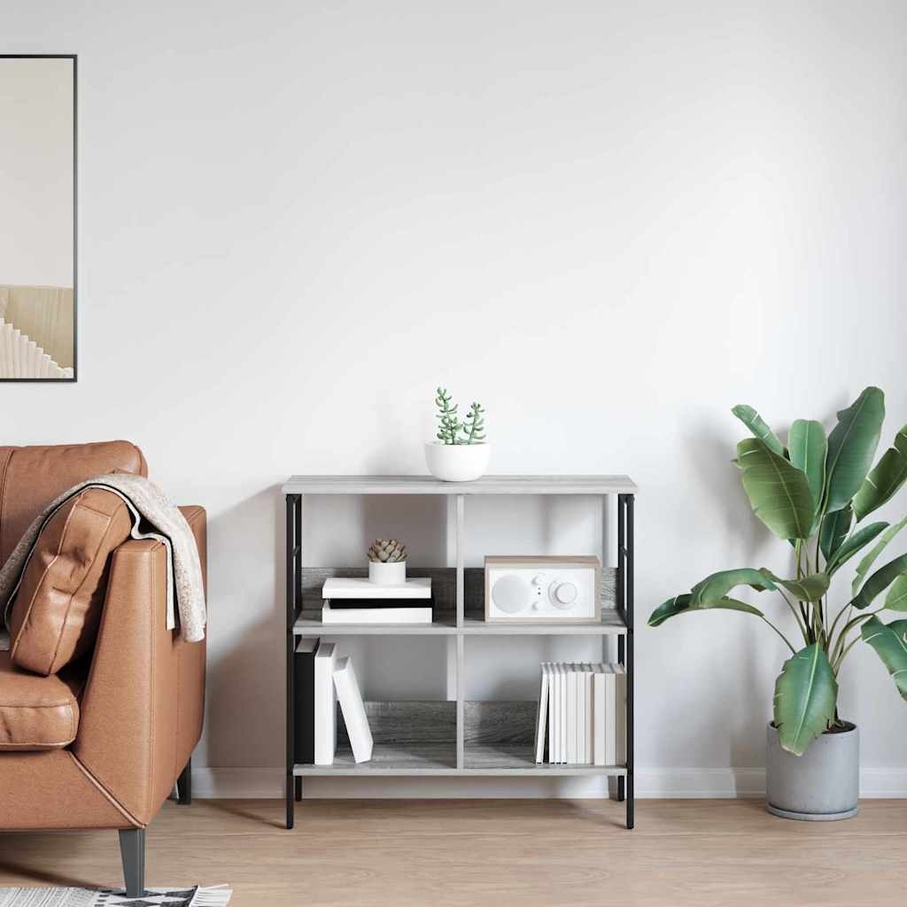 VidaXL Boekenkast Grijs Sonoma 82 x 32 x 79 cm Bewerkt hout
