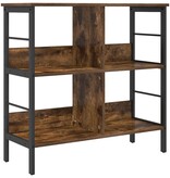 VidaXL Boekenkast Gerookt eiken 82 x 32 x 79 cm Bewerkt hout