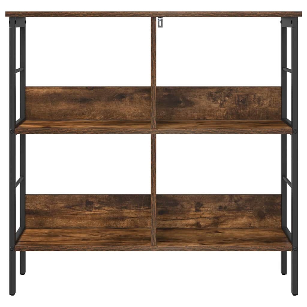 VidaXL Boekenkast Gerookt eiken 82 x 32 x 79 cm Bewerkt hout
