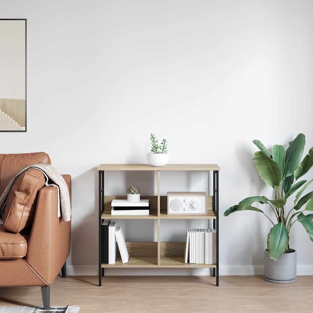 VidaXL Boekenkast Sonoma Eiken 82 x 32 x 79 cm Bewerkt hout