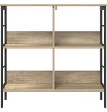 VidaXL Boekenkast Sonoma Eiken 82 x 32 x 79 cm Bewerkt hout