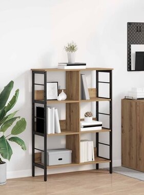 VidaXL Boekenkast Artisan Eiken 82 x 32 x 112 cm Bewerkt hout