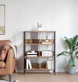 VidaXL Boekenkast Artisan Eiken 82 x 32 x 112 cm Bewerkt hout