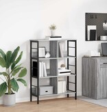 VidaXL Boekenkast Grijs Sonoma 82 x 32 x 112 cm Bewerkt hout