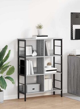 VidaXL Boekenkast Grijs Sonoma 82 x 32 x 112 cm Bewerkt hout