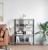 VidaXL Boekenkast Grijs Sonoma 82 x 32 x 112 cm Bewerkt hout