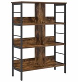 VidaXL Boekenkast Gerookt eiken 82 x 32 x 112 cm Bewerkt hout