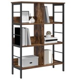 VidaXL Boekenkast Gerookt eiken 82 x 32 x 112 cm Bewerkt hout