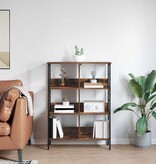 VidaXL Boekenkast Gerookt eiken 82 x 32 x 112 cm Bewerkt hout