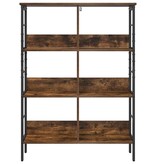 VidaXL Boekenkast Gerookt eiken 82 x 32 x 112 cm Bewerkt hout