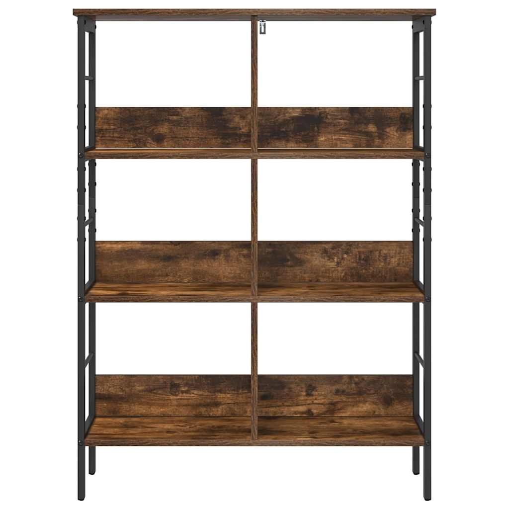 VidaXL Boekenkast Gerookt eiken 82 x 32 x 112 cm Bewerkt hout