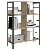 VidaXL Boekenkast Sonoma Eiken 82 x 32 x 112 cm Bewerkt hout