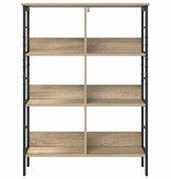 VidaXL Boekenkast Sonoma Eiken 82 x 32 x 112 cm Bewerkt hout