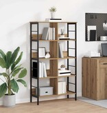 VidaXL Boekenkast Artisan Eiken 82 x 32 x 144,5 cm Bewerkt hout