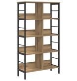 VidaXL Boekenkast Artisan Eiken 82 x 32 x 144,5 cm Bewerkt hout