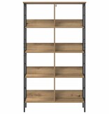 VidaXL Boekenkast Artisan Eiken 82 x 32 x 144,5 cm Bewerkt hout