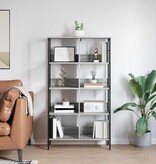 VidaXL Boekenkast Grijs Sonoma 82 x 32 x 144,5 cm Bewerkt hout
