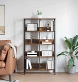 VidaXL Boekenkast Gerookt eiken 82 x 32 x 144,5 cm Bewerkt hout