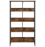 VidaXL Boekenkast Gerookt eiken 82 x 32 x 144,5 cm Bewerkt hout