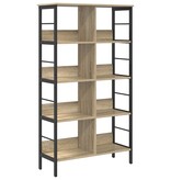 VidaXL Boekenkast Sonoma Eiken 82 x 32 x 144,5 cm Bewerkt hout