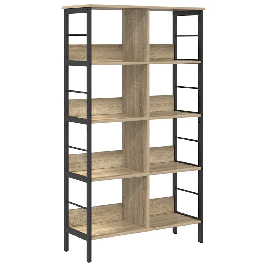 VidaXL Boekenkast Sonoma Eiken 82 x 32 x 144,5 cm Bewerkt hout