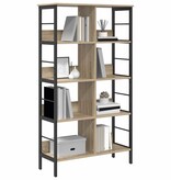 VidaXL Boekenkast Sonoma Eiken 82 x 32 x 144,5 cm Bewerkt hout