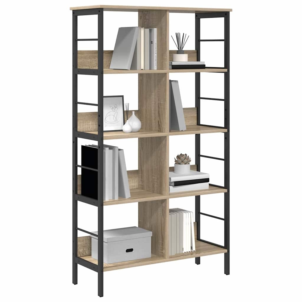 VidaXL Boekenkast Sonoma Eiken 82 x 32 x 144,5 cm Bewerkt hout