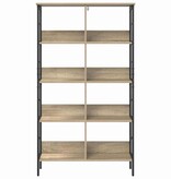VidaXL Boekenkast Sonoma Eiken 82 x 32 x 144,5 cm Bewerkt hout