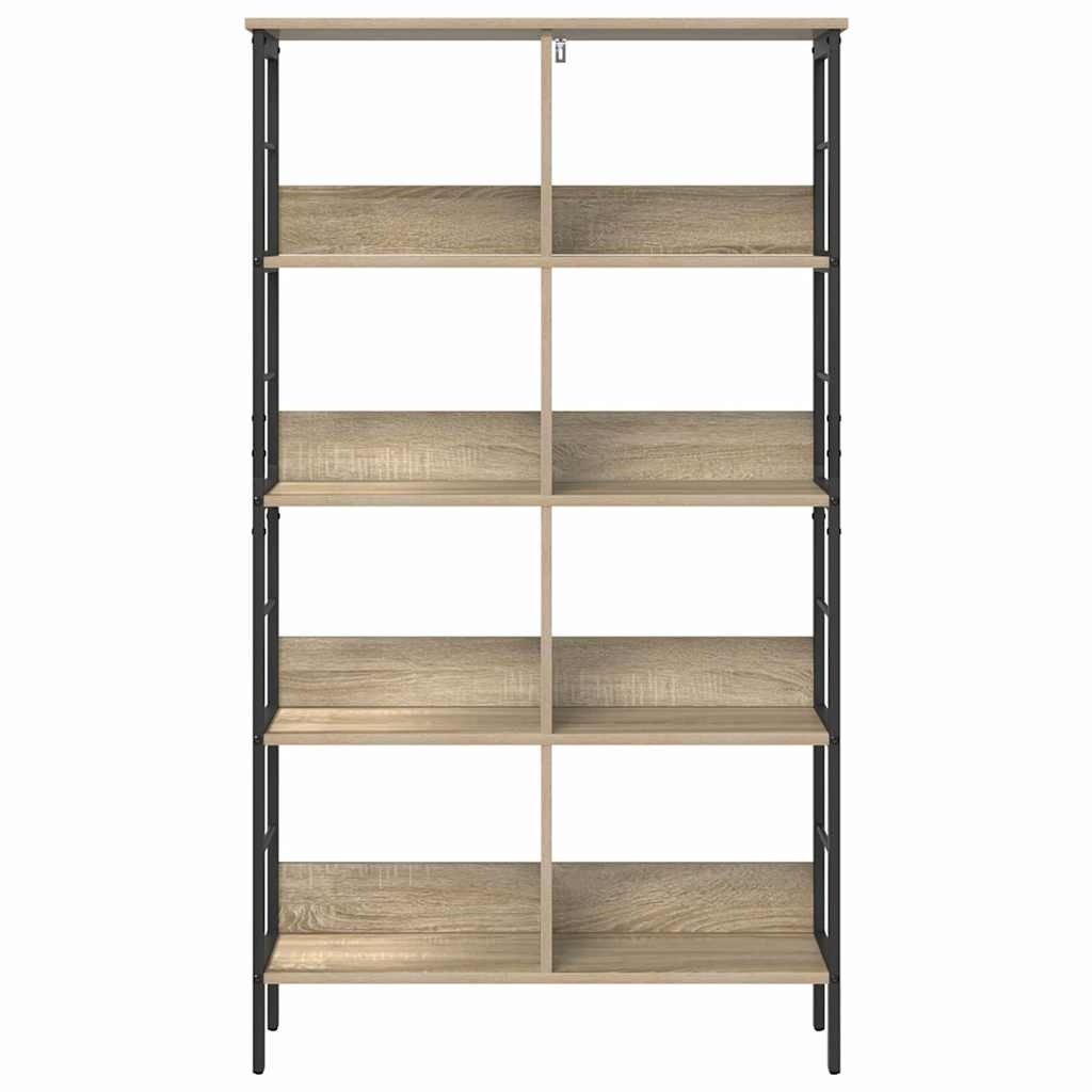 VidaXL Boekenkast Sonoma Eiken 82 x 32 x 144,5 cm Bewerkt hout