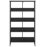 VidaXL Boekenkast Zwart Eiken 82 x 32 x 144,5 cm Bewerkt hout