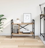 VidaXL Boekenkast Artisan Eiken 75 x 30 x 58,5 cm Bewerkt hout