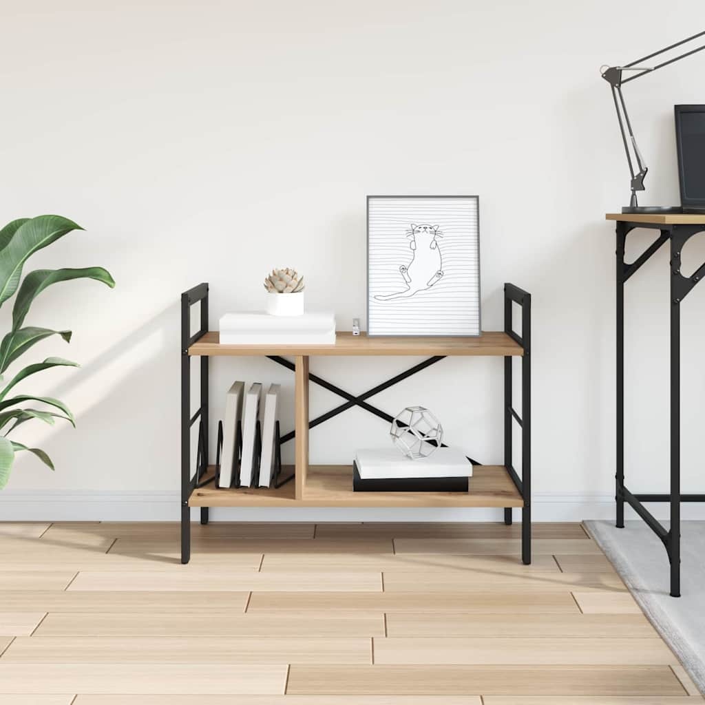 VidaXL Boekenkast Artisan Eiken 75 x 30 x 58,5 cm Bewerkt hout