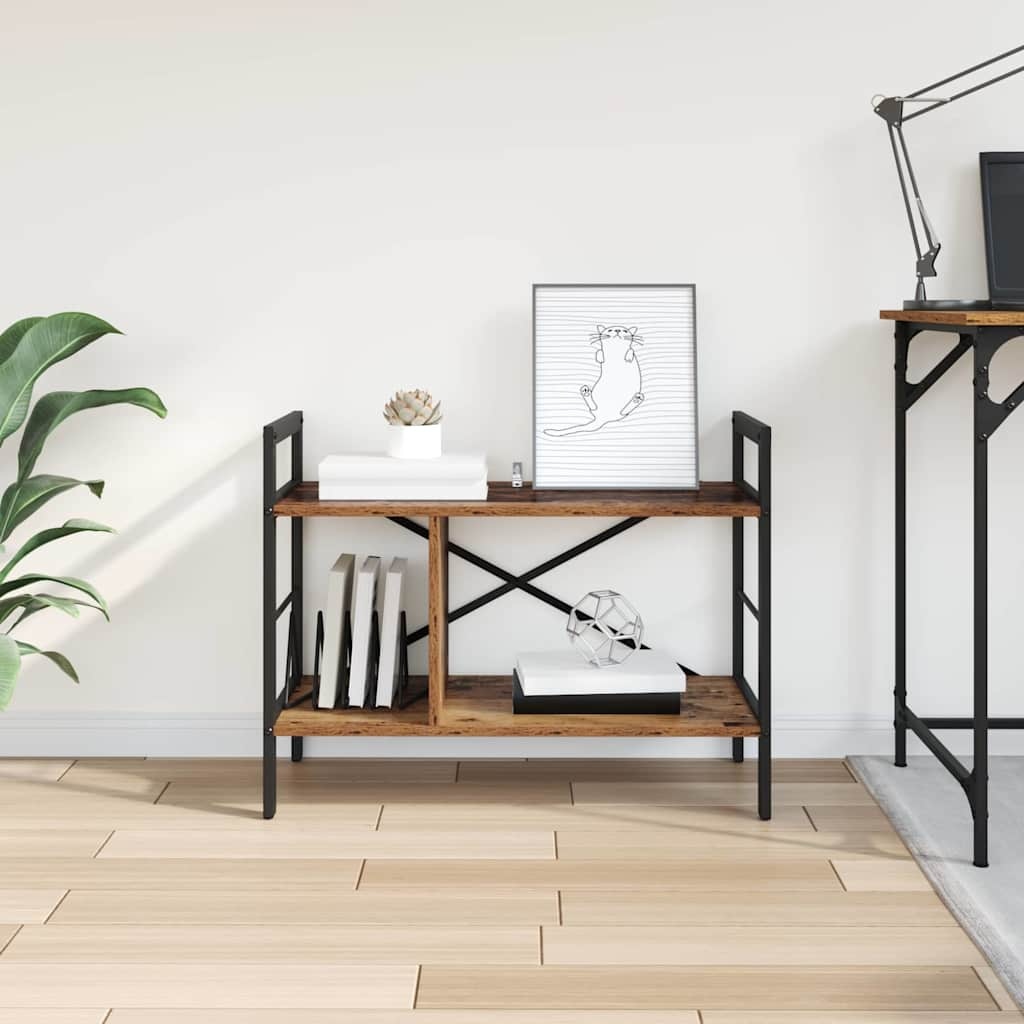 VidaXL Boekenkast Oud Hout 75 x 30 x 58,5 cm Bewerkt hout