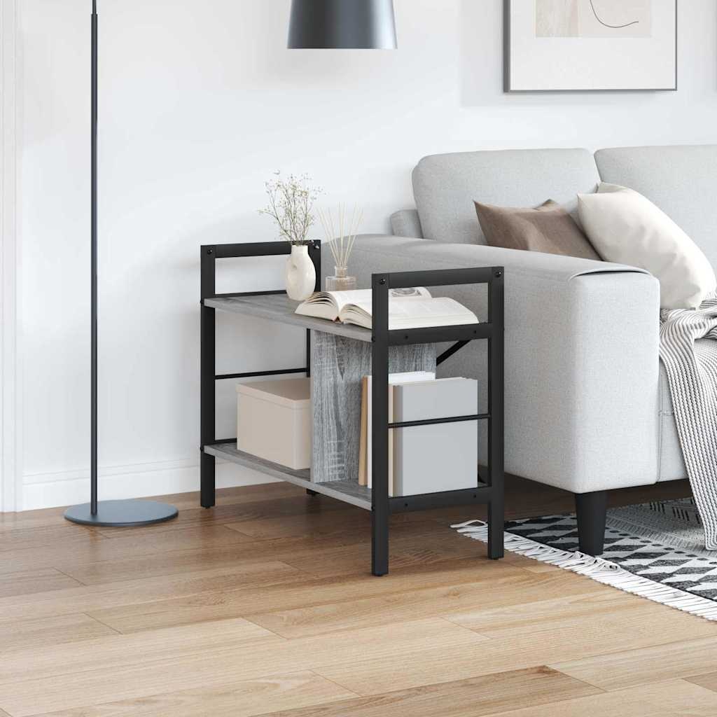 VidaXL Boekenkast Grijs Sonoma 75 x 30 x 58,5 cm Bewerkt hout