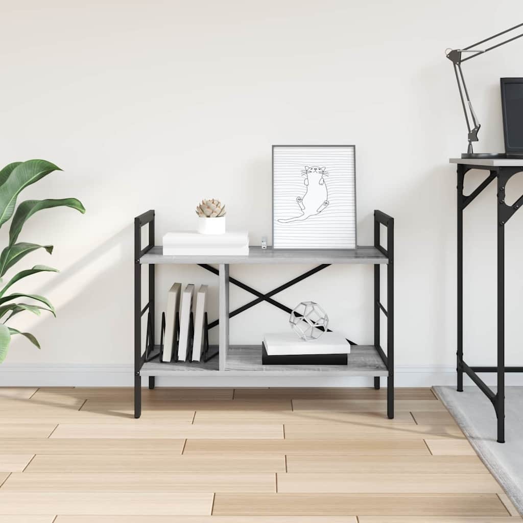 VidaXL Boekenkast Grijs Sonoma 75 x 30 x 58,5 cm Bewerkt hout