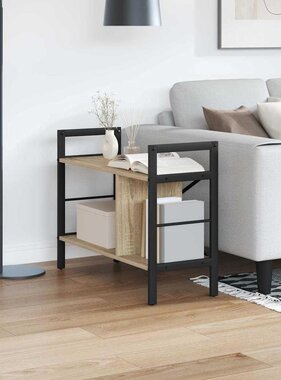 VidaXL Boekenkast Sonoma Eiken 75 x 30 x 58,5 cm Bewerkt hout