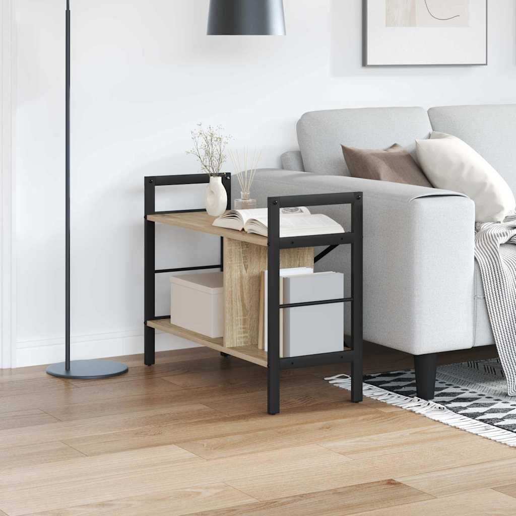 VidaXL Boekenkast Sonoma Eiken 75 x 30 x 58,5 cm Bewerkt hout