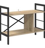 VidaXL Boekenkast Sonoma Eiken 75 x 30 x 58,5 cm Bewerkt hout