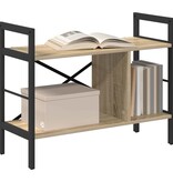 VidaXL Boekenkast Sonoma Eiken 75 x 30 x 58,5 cm Bewerkt hout
