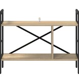 VidaXL Boekenkast Sonoma Eiken 75 x 30 x 58,5 cm Bewerkt hout