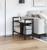 VidaXL Boekenkast Zwart Eiken 75 x 30 x 58,5 cm Bewerkt hout